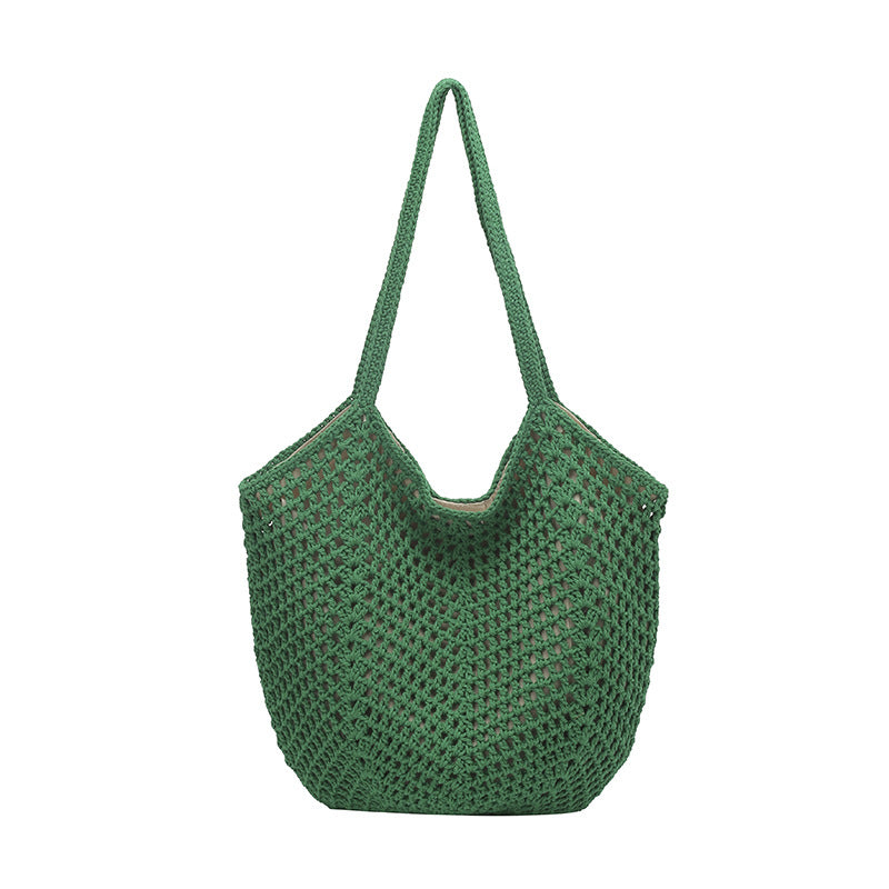 Women's Beach Vacation Style Straw Fashion Large Capacity Woven Women's Shoulder Bag