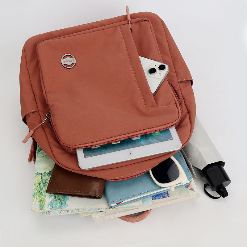 Women's Lightweight Nylon Cloth Minimalist Fashion Commuter Women's Backpack