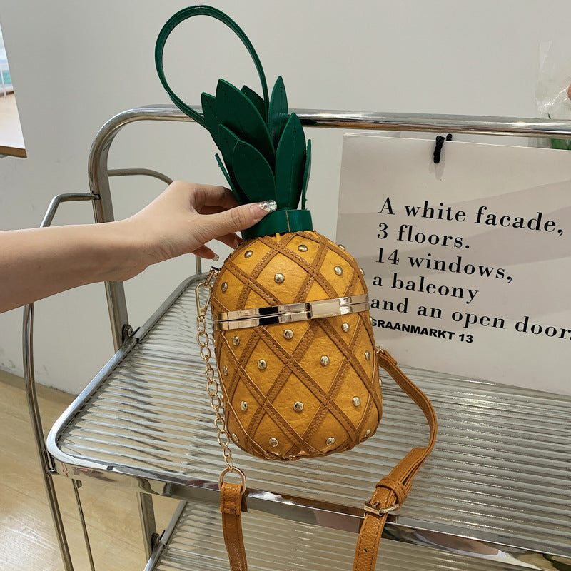 Women's Popular Portable Pineapple Personalized Design Fresh Women's Messenger Bag