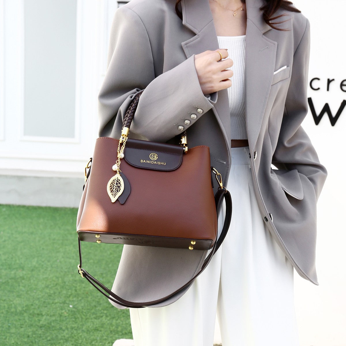 Fashion Portable Daily Versatile Advanced Simple Women's Messenger Bag