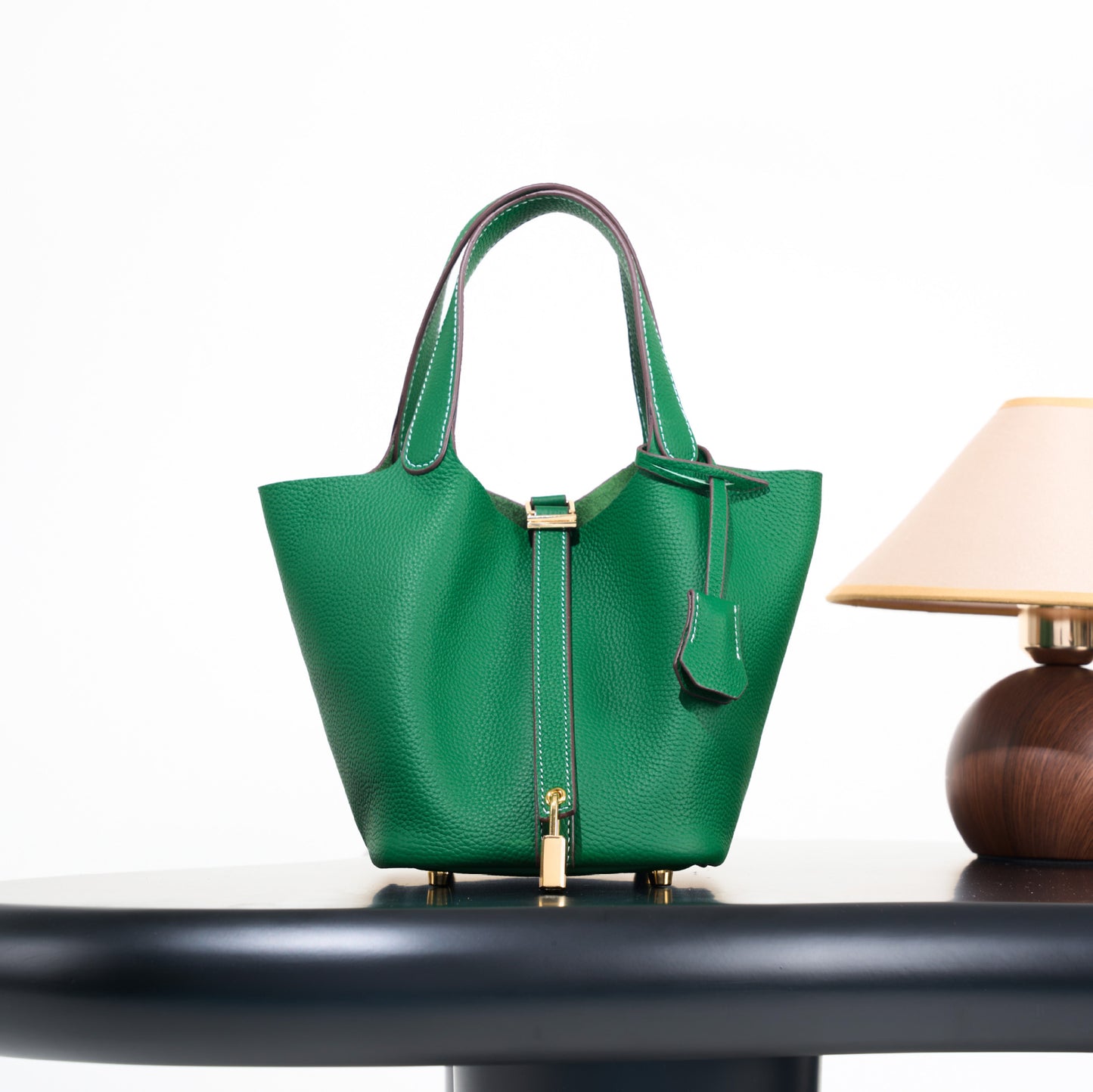 Classic First Layer Cowhide Vegetable Basket Light Luxury High-grade Genuine Women's Messenger Bag