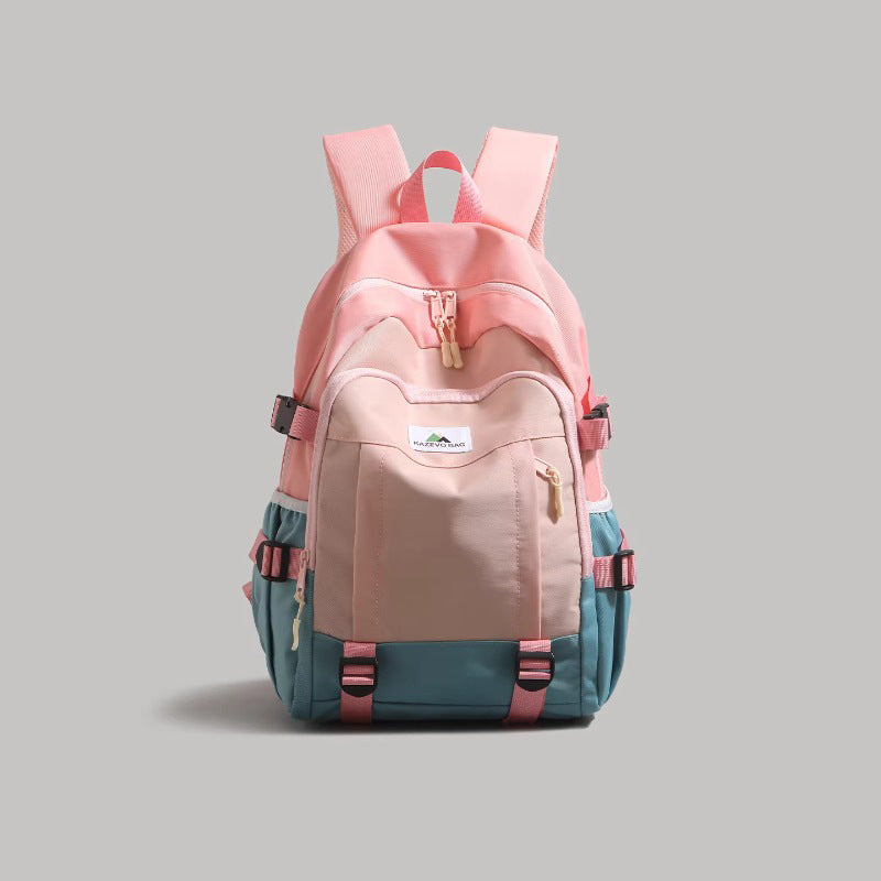 Contrast Color College Commuter Female Hiking Bags