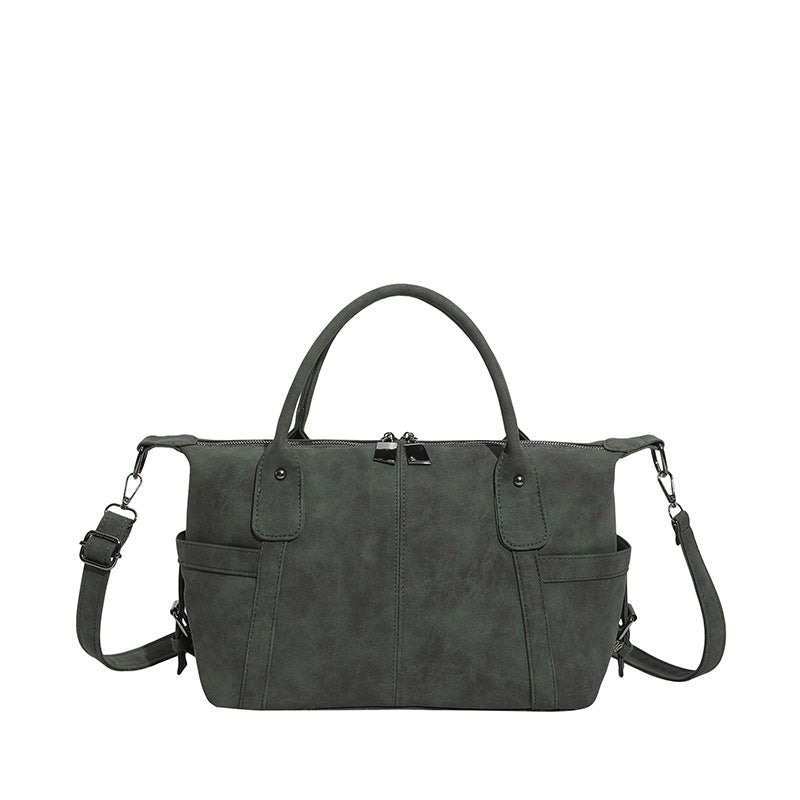 Women's Retro Fashion Frosted Large Capacity Practical Tote Bags