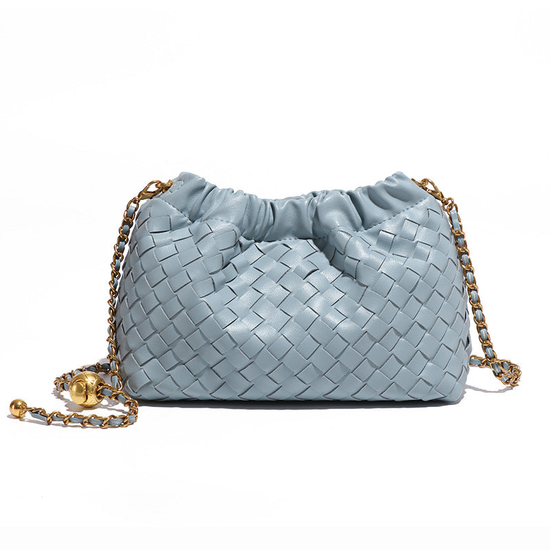 Women's Metal Chain Cloud Fashion Knitting Simple Trendy Women's Messenger Bag