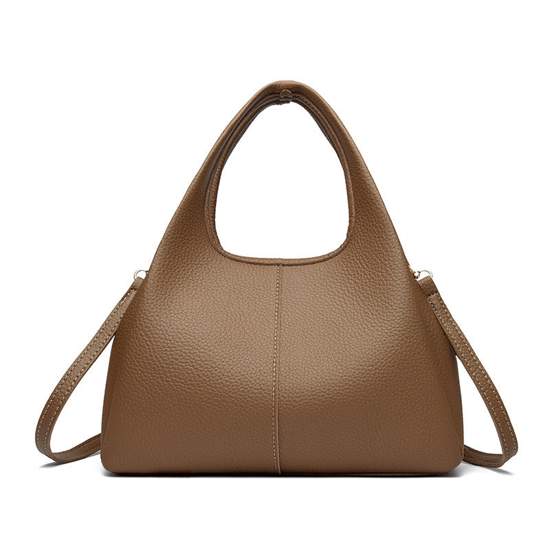 Graceful Women's Lychee Pattern Simple Commuter Handbags