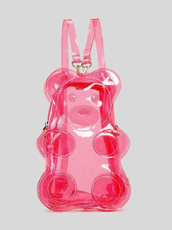 Cute Transparent Gummy Bear For Outing Women's Messenger Bag