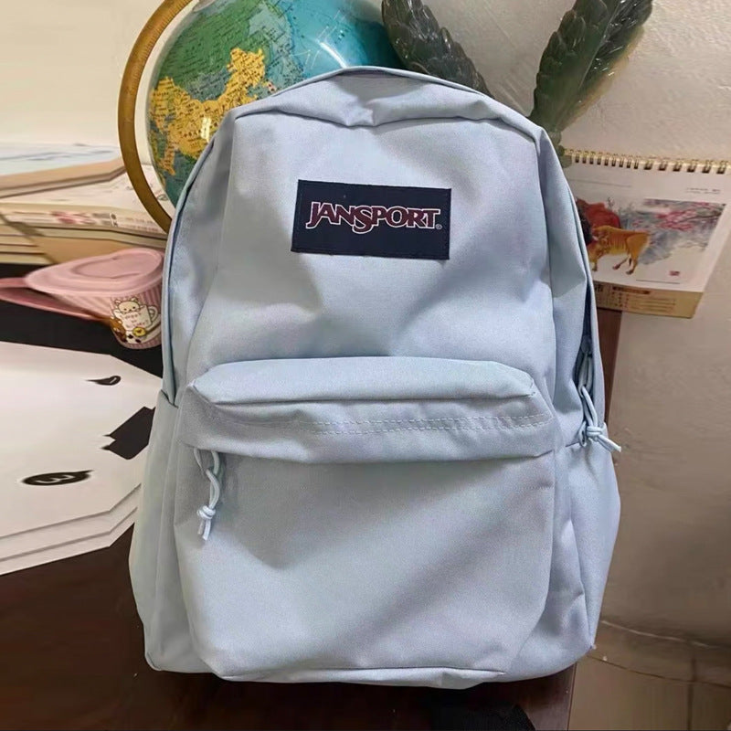 Women's & Men's Computer Minimalist Solid Color Campus Waterproof Large Leisure Backpack