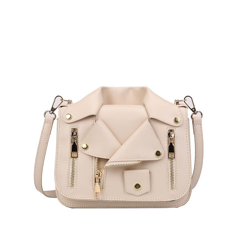 Personalized Leather Jacket Korean Fashion Clothes Women's Shoulder Bag