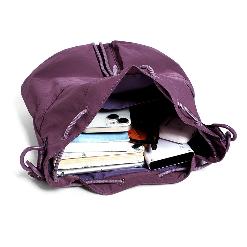 Women's Drawstring Portable Simple Large Capacity Women's Messenger Bag