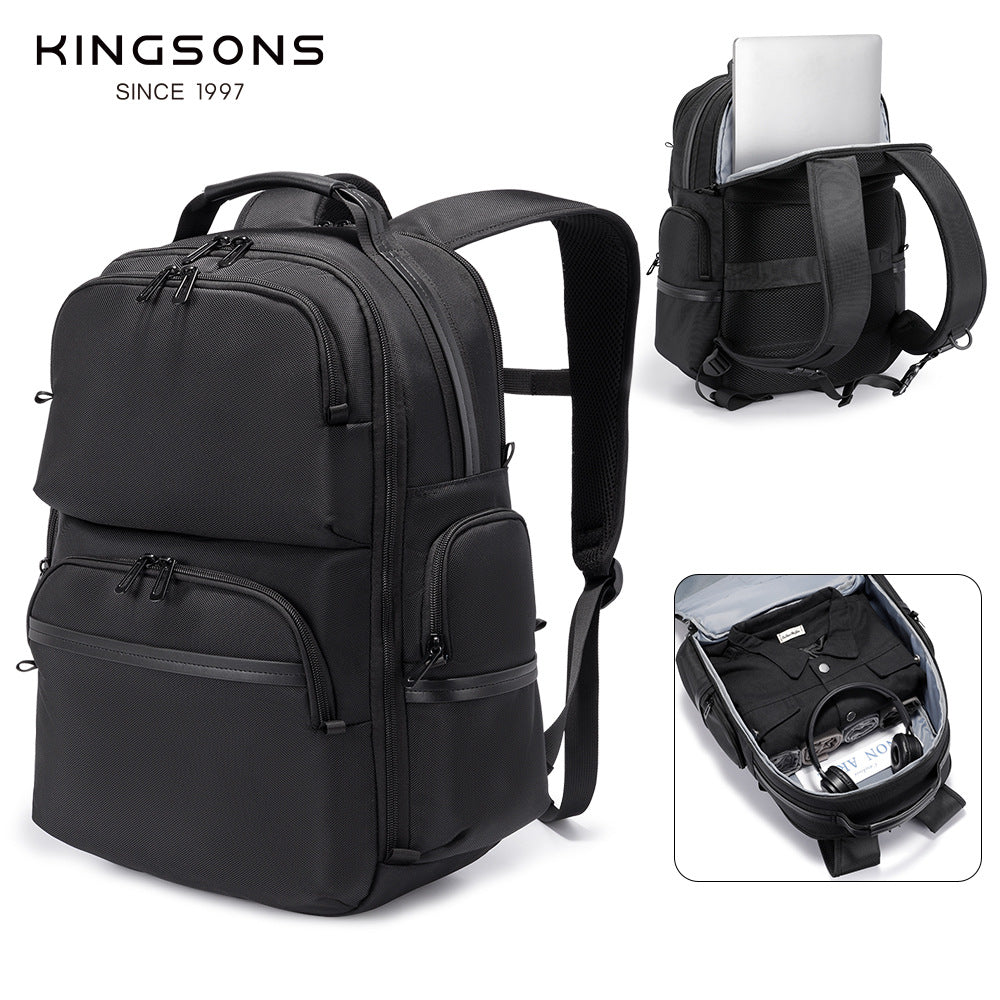 Men's Printed Water-resistant Storage Quick Take Business Backpack