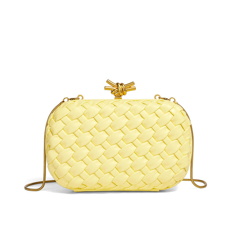 Woven Chain Fashion For Dinner Clutch Women's Shoulder Bag