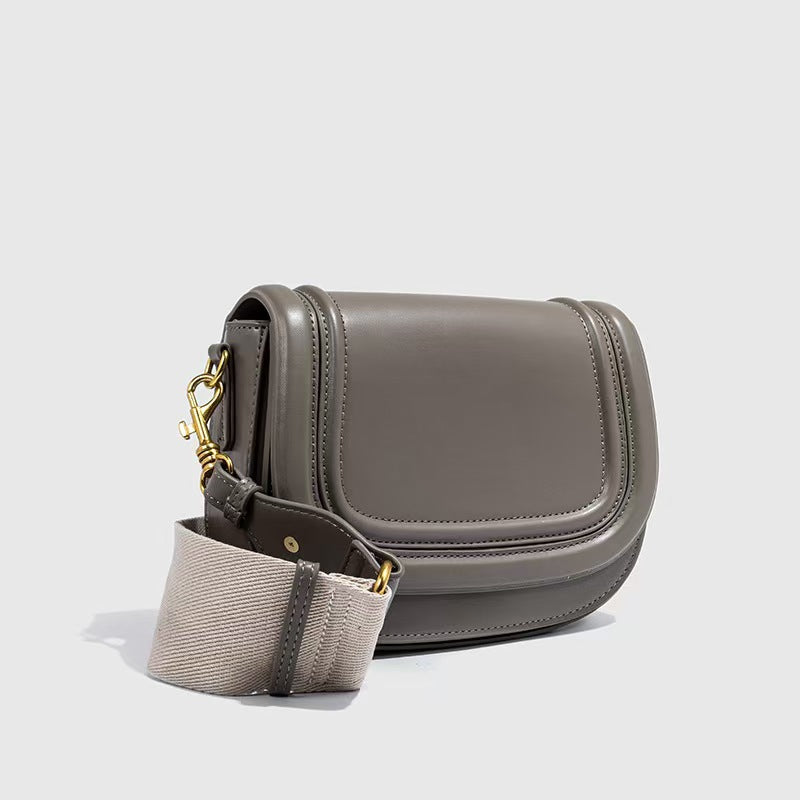 Z Home Saddle Fashion Broadband Contrast Color Women's Messenger Bag