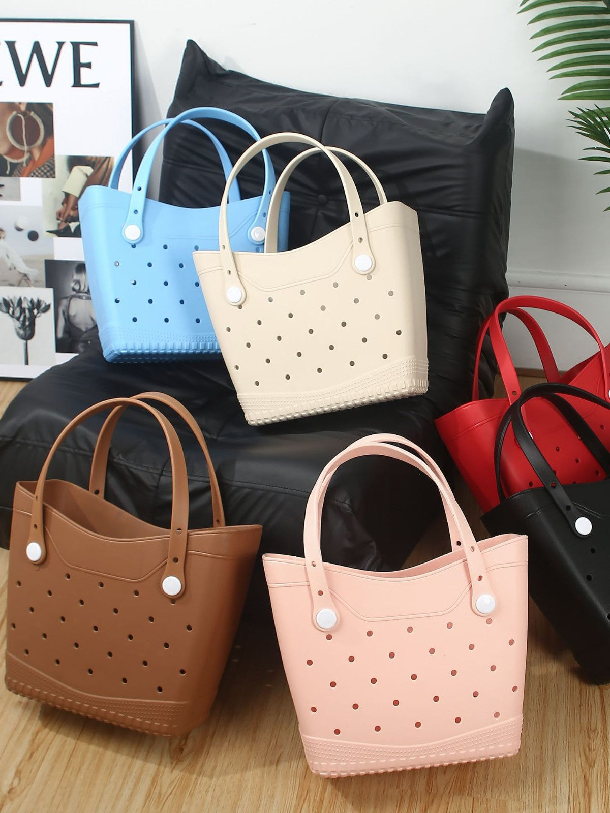Glamorous Women's Summer Hole Beach Pet Tote Bag