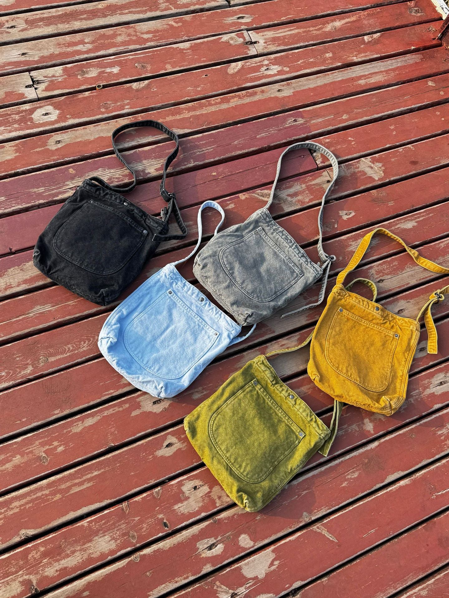 Retro Washed Canvas Large Capacity Style Women's Messenger Bag