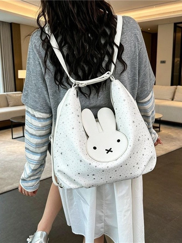 Children's Cartoon Cute Broken Star Miffy Rabbit Female Design Sweet Leisure Backpack