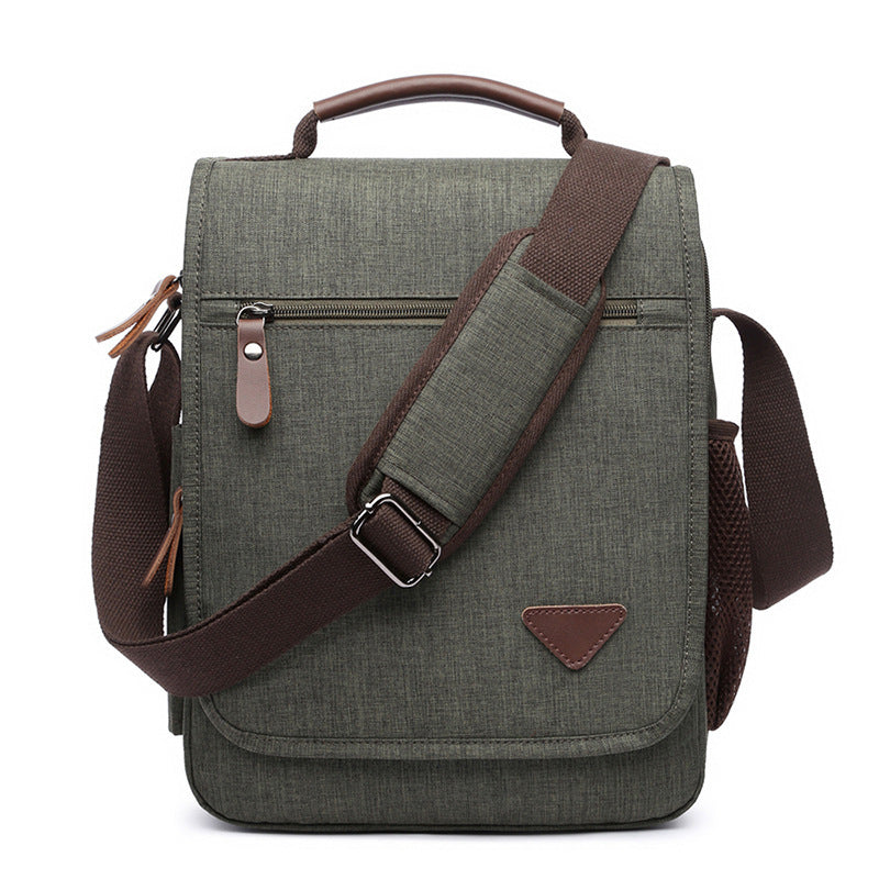 Men's Canvas Business Vintage Portable Waterproof Commuter Shoulder Bags
