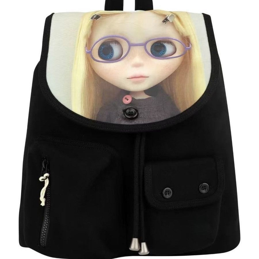 Cute Cartoon Doll For Early Spring Women's Backpack