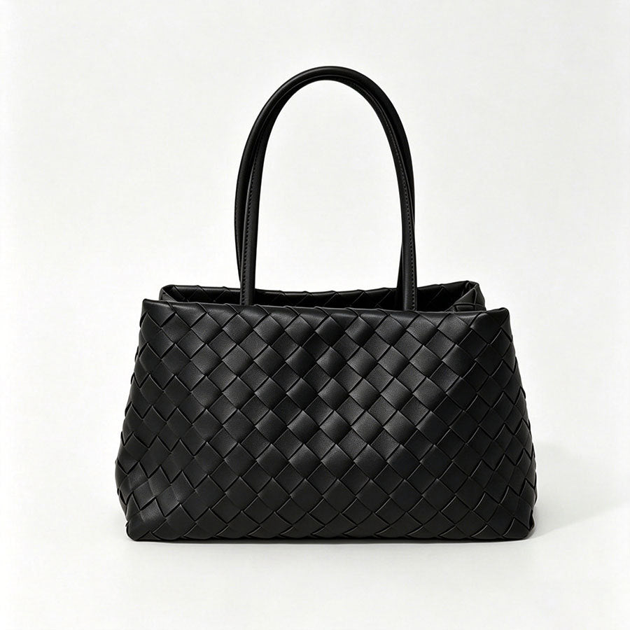 Women's Fashion High Sense Woven Simple Large Capacity Tote Bag