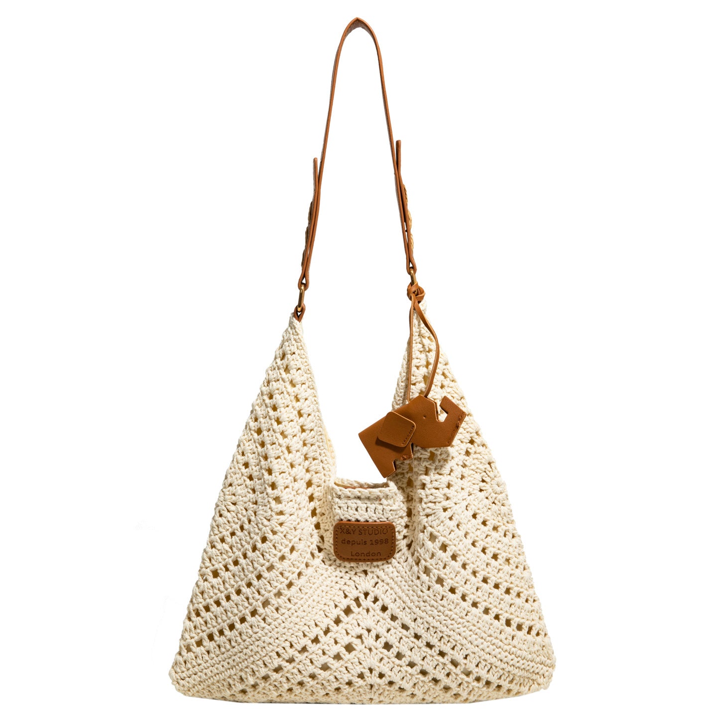 Spring Idle Style Woven Leisure Vacation Underarm Large Bags