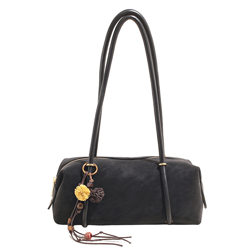 Retro Minority Portable Commute Style Trendy Fashion Suede Large Underarm Bag