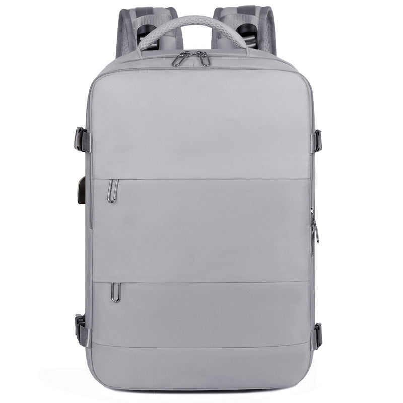 Trendy Large Capacity Carrying Double Zipper Business Backpack