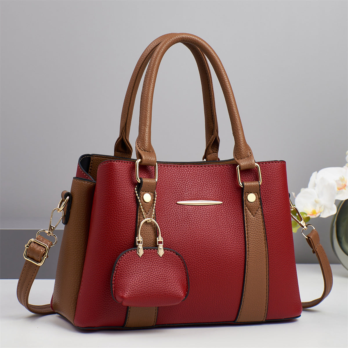 Women's Mother Fashion Soft Leather Large Capacity Women's Handbag