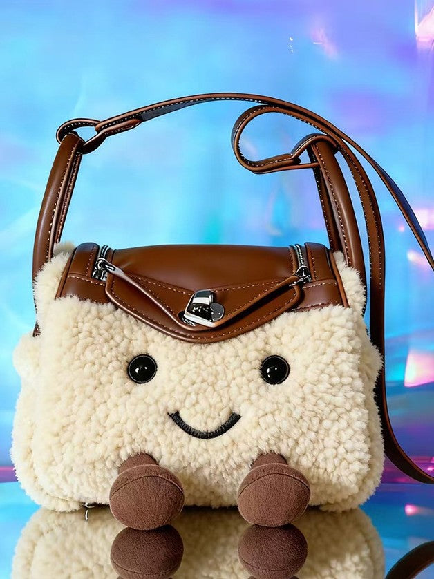 Knock Cute Fluffy Lindy One Portable Bags