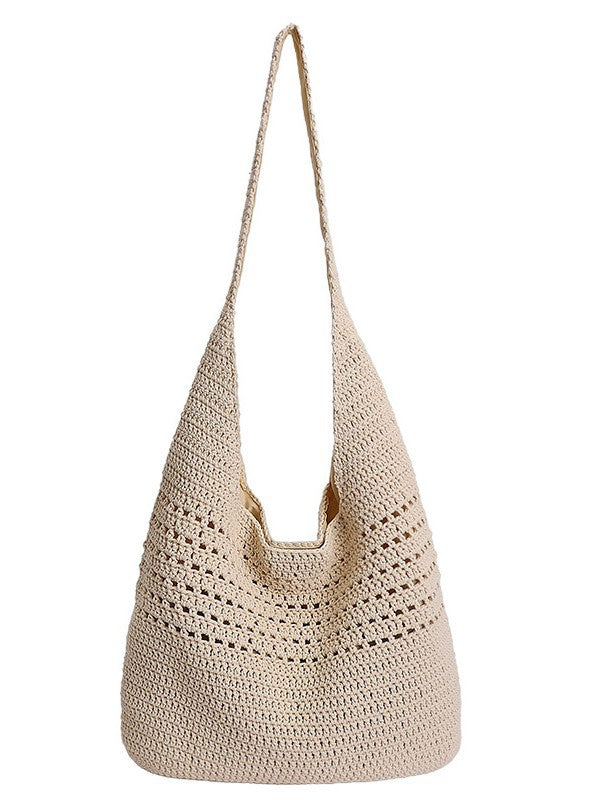 Women's Korean Style Artistic Woven Seaside Vacation Women's Messenger Bag