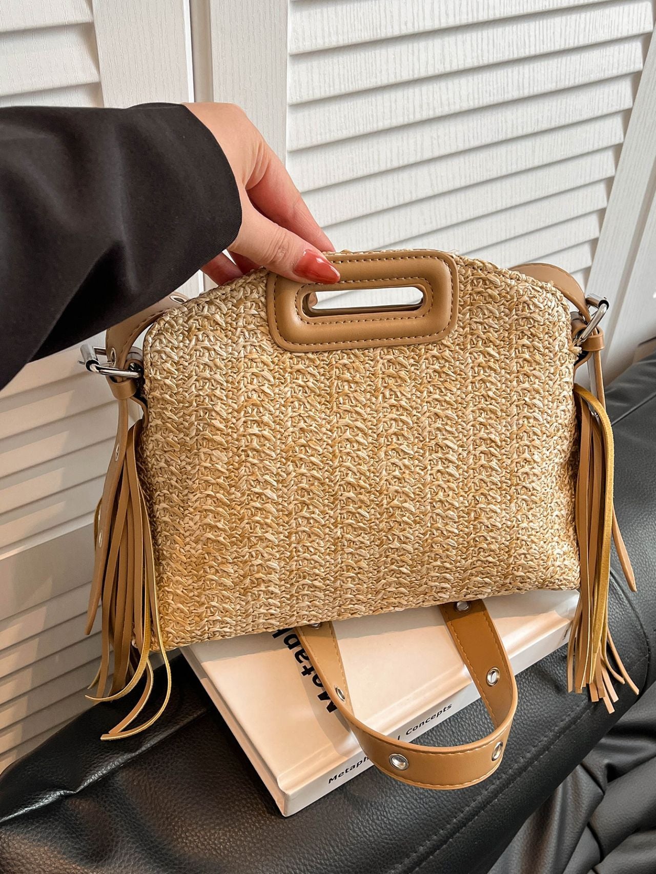 Women's Vintage Leopard Print Portable Pouch Winter Exquisite Bags