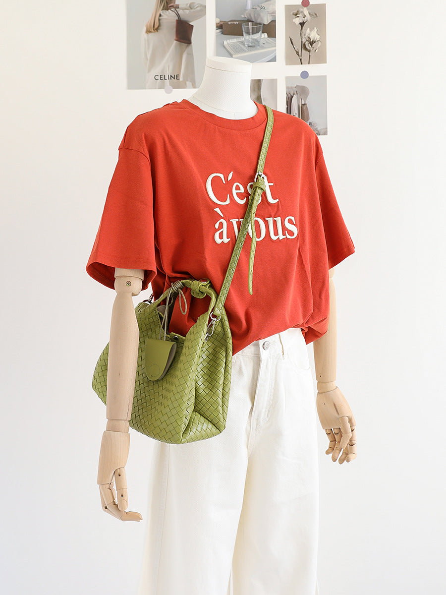 Niche Vintage Weave Vegetable Basket Lunch Bags