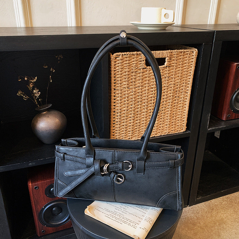 Women's Sense Fashion Retro Large Capacity Commuter Women's Shoulder Bag