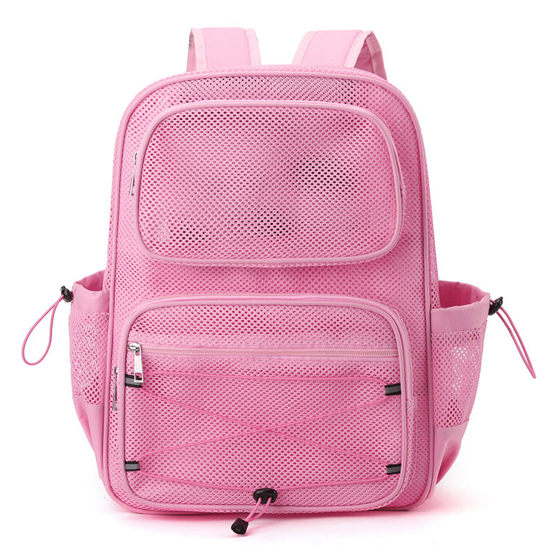 Comfortable Creative Mesh Hollow Beach Vacation Leisure Backpack