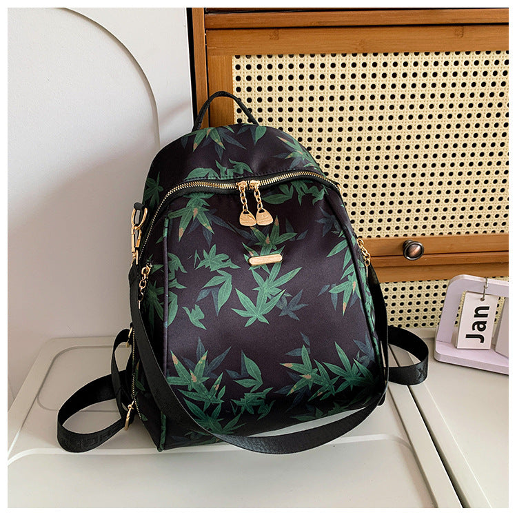 Women's National Style Bamboo Leaf Light Luxury Ethnic Fashion Leisure Backpack