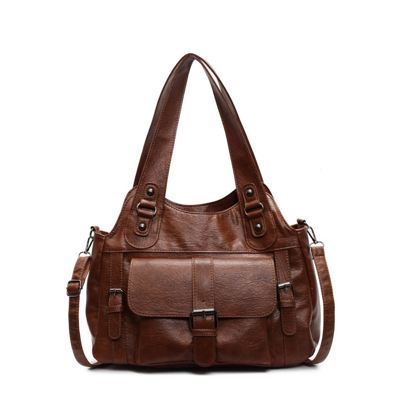 Women's Niche High-grade Versatile Large Capacity Soft Women's Shoulder Bag
