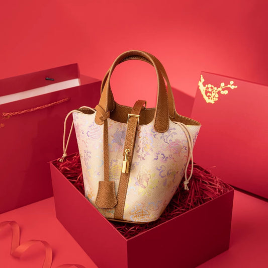 Dynasty Brocade National Style Chinese Female Gift For Mother Women's Handbag