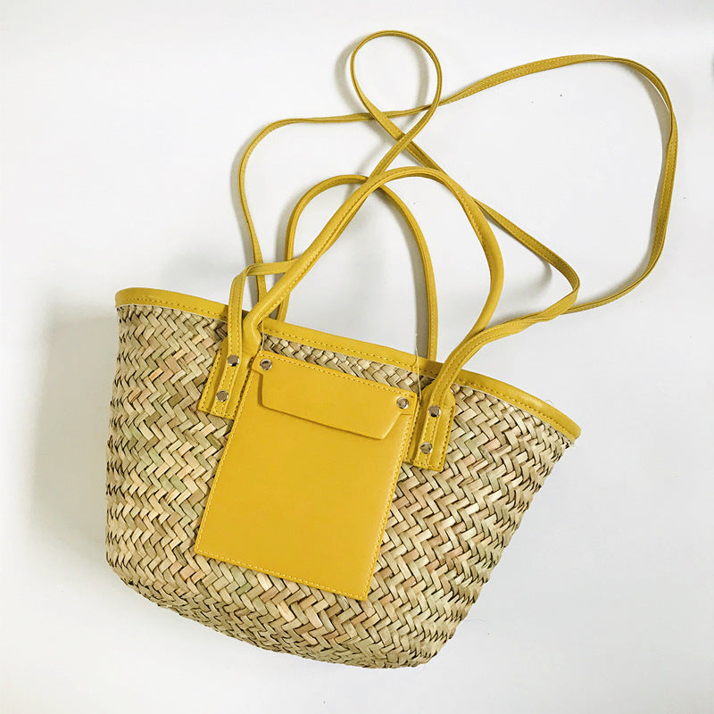 Summer Simple Large Capacity Beach Portable Women's Shoulder Bag
