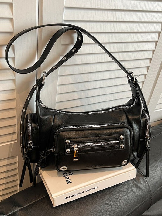 Women's Trendy Large Capacity Retro Underarm Women's Messenger Bag