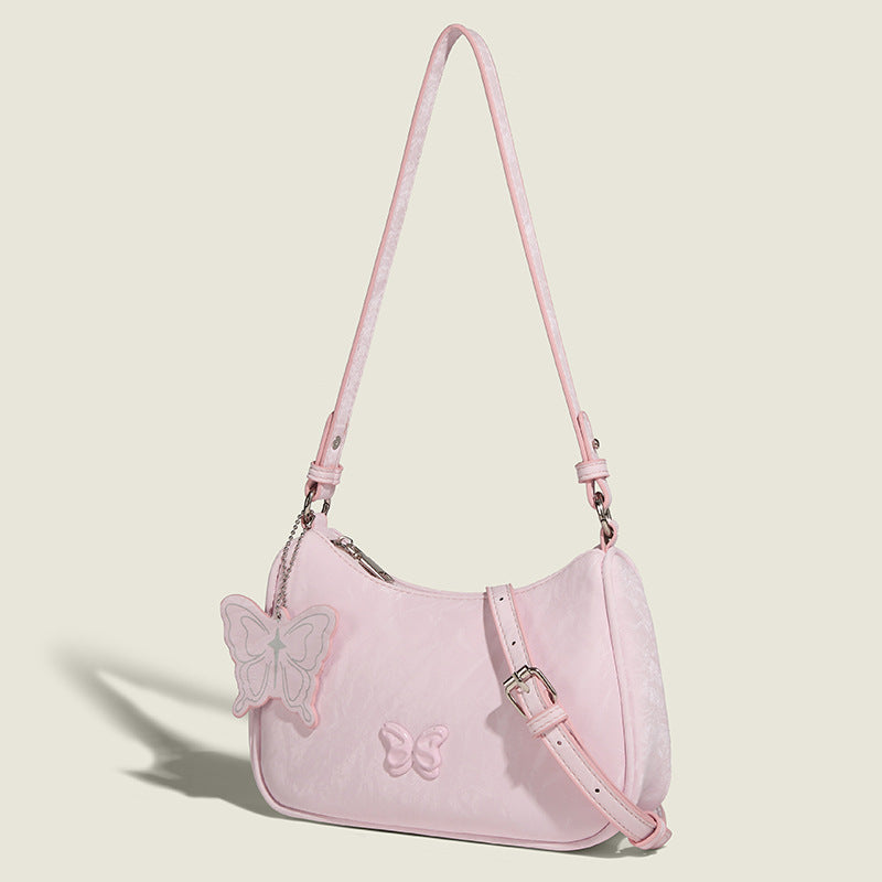 Female Simple Butterfly Lady Pure Desire Sweetheart Commuter Chinese Underarm Bag