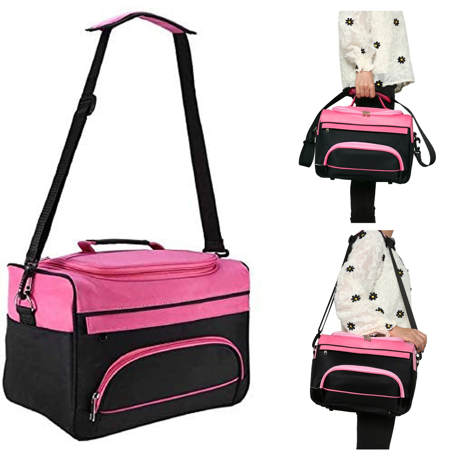 Beauty Salon Pink Large Capacity Storage Makeup Bag