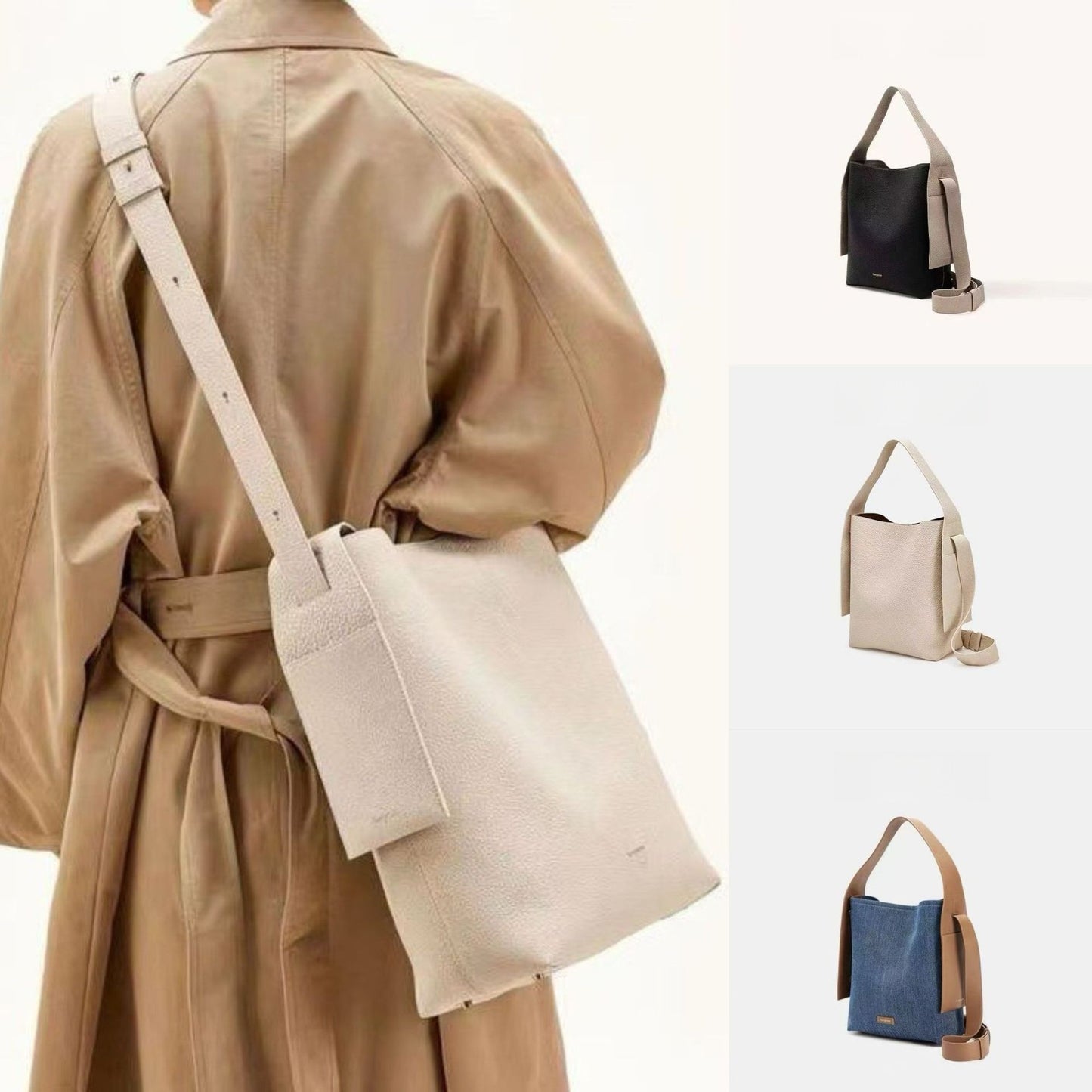 Women's Mountain Genuine Leather High-grade Large Size Tote Bag