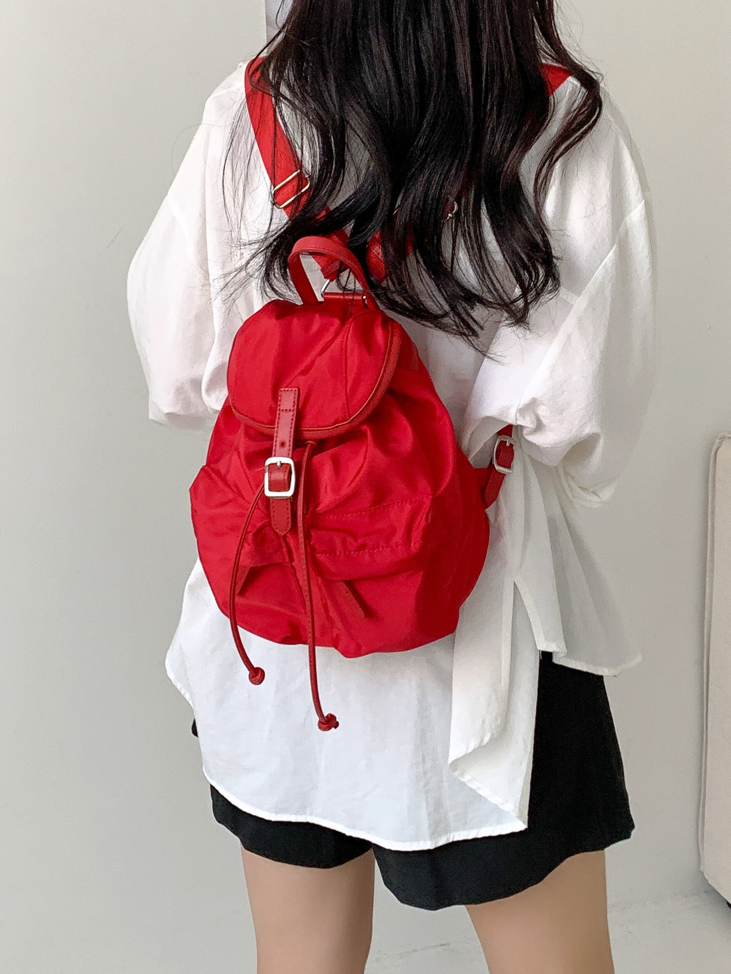Women's Korean Style Commuter Lightweight Fashion Nylon Backpacks