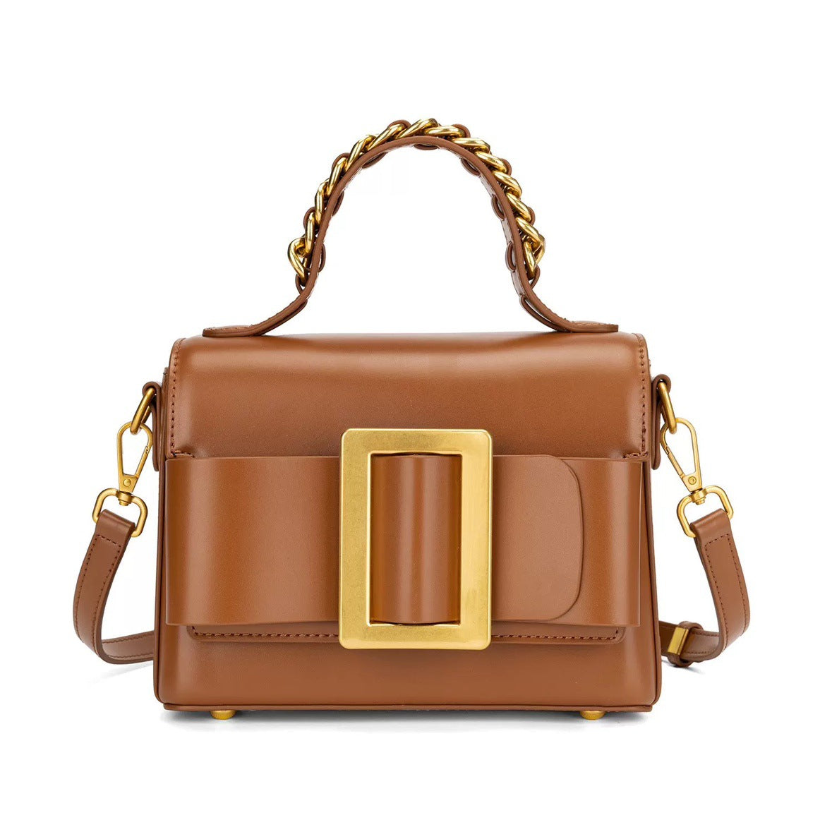 Innovative Women's Niche Metal Chain Design Handbags