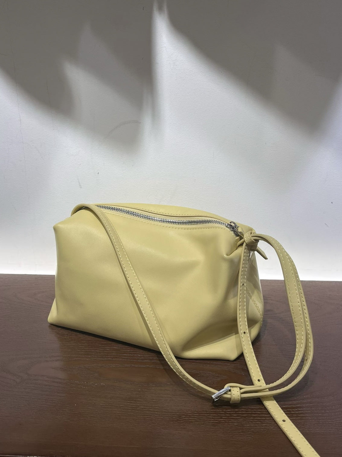 Simple Sheepskin Veet Pillow Genuine Leather Bags