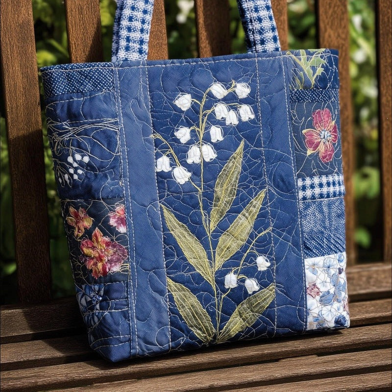 Unique Printed Personalized Flower Design Canvas Women's Handbag