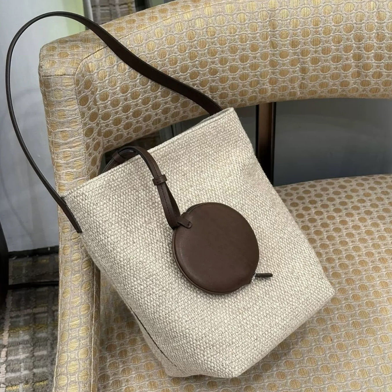 Women's Feeling Korean Style Cotton Linen Advanced Tong Portable Women's Shoulder Bag