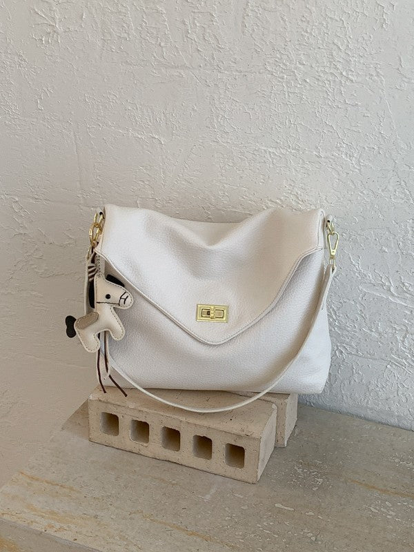 Women's Spring Korean Style Lazy Retro Soft Leather Underarm Bag