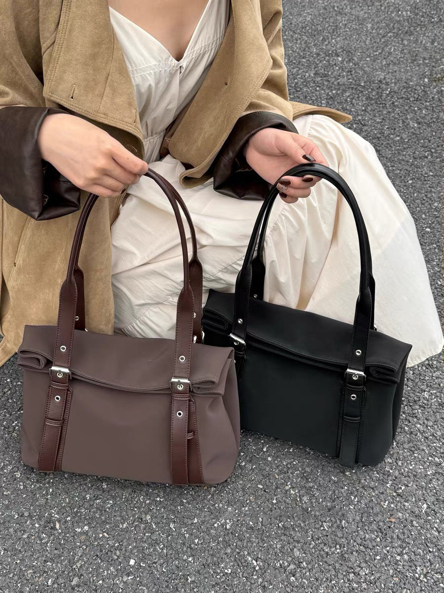 Women's Affordable Luxury Fashion Versatile High Quality Commuter Underarm Minority Stitching Bags