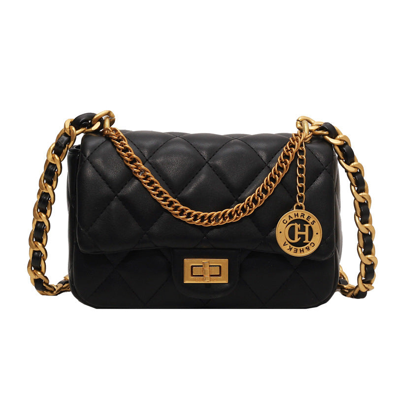 Rhombus Embroidered Line Female Summer Popular Bags