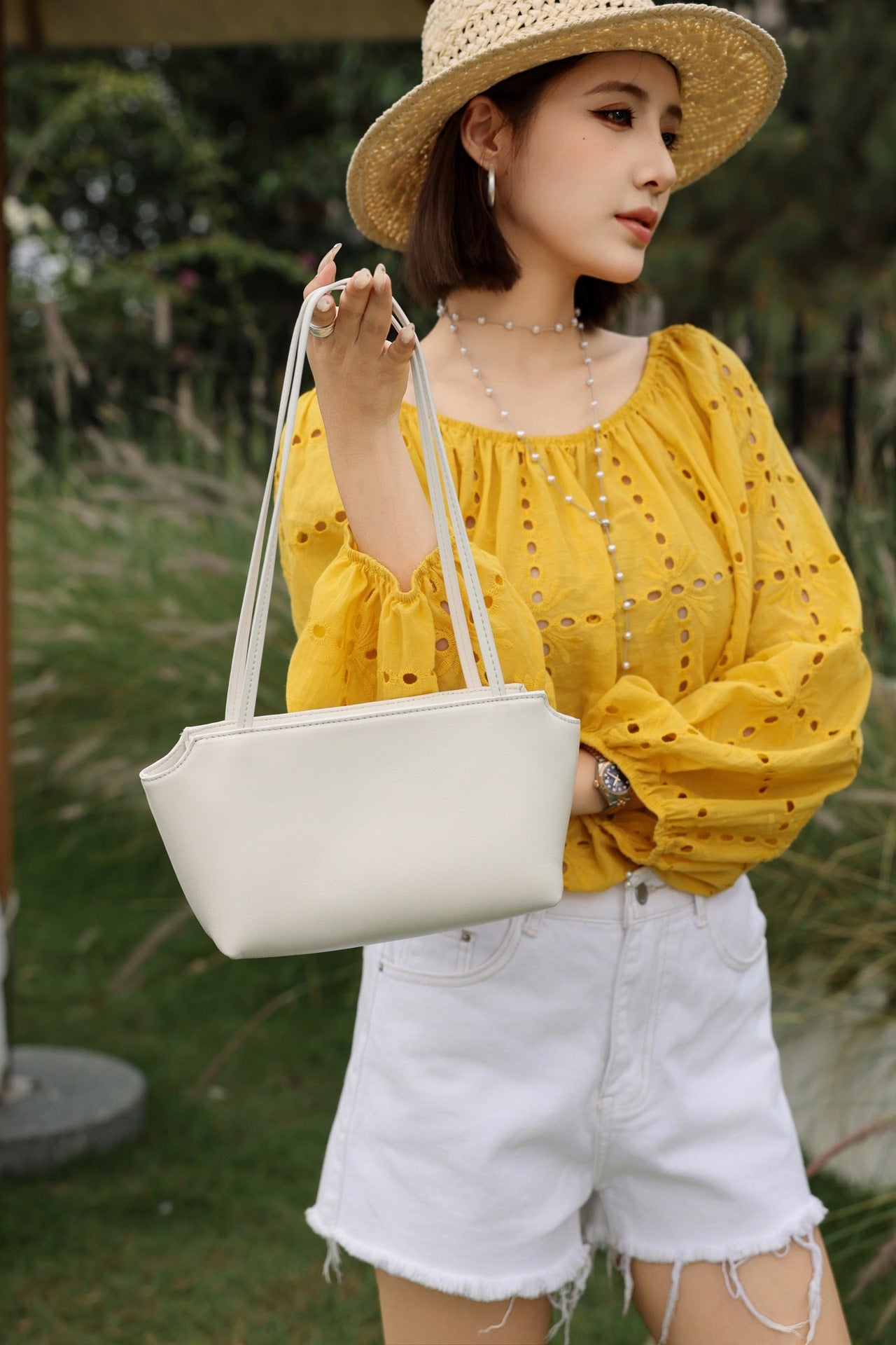 Women's Genuine Leather Sheepskin Commuter Design Underarm Shoulder Bags
