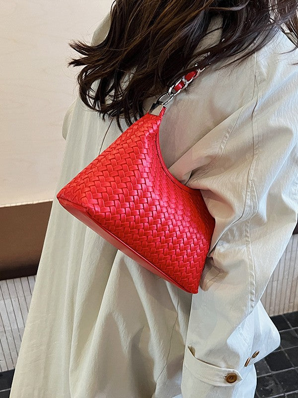 Fashionable Chain Woven Large Capacity Totes Bags